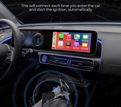 CarPlay bevielis adapteris iPhone telefonams