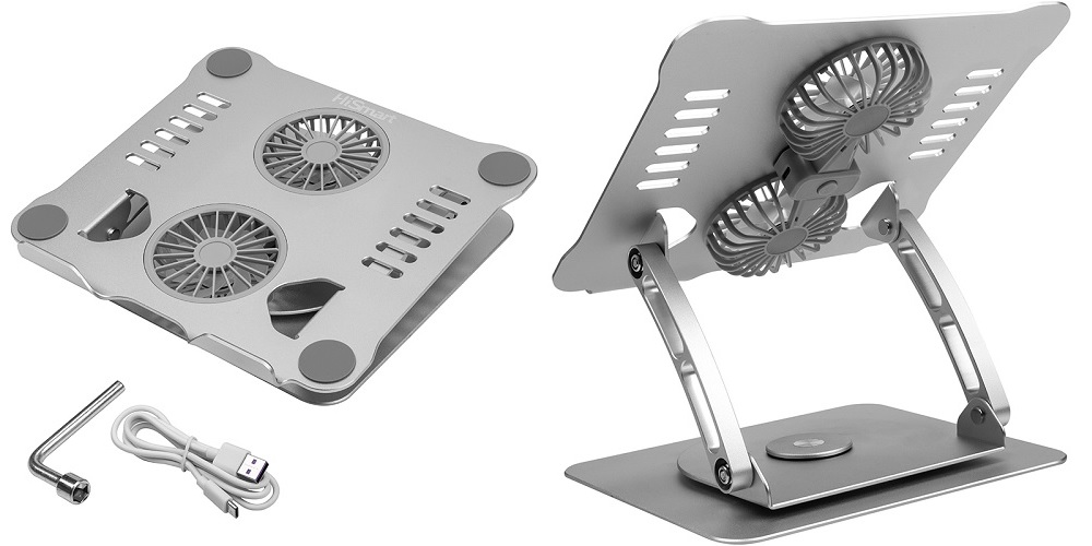 Tablet Cooling Pad HISMART with 2 Fans