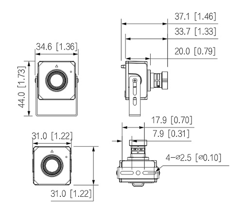 Slapta IP kamera STARLIGHT 4MP, 2.8mm95°, WDR(120dB), 3D-DNR, H.265, IVS