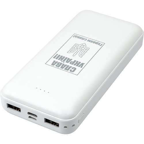 Мобильная батарея 20000 mAh, USB Type-C, 2xUSB